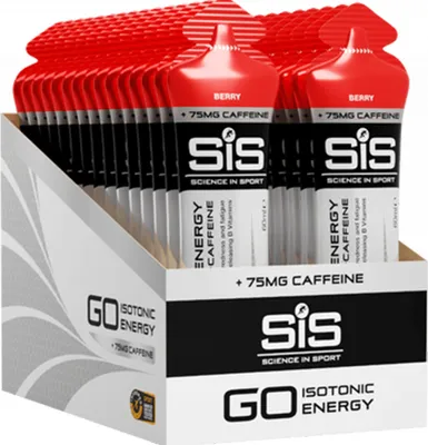 Produktbild von SIS GO Energy + Caffeine Gels (30x60ml) Berry - Energie & Ausdauer - Energie-Gel