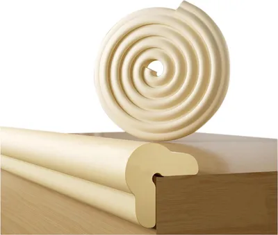 Produktbild von Ecken- & Kantenschutz,Selbstklebender Tischkantenschutz 2m Schaumstoff-Schutzleiste, Stoßsicher, (Cremefarben)