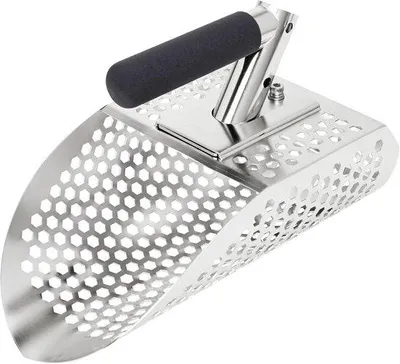Obrázek produktu pro Příslušenství k detektorům kovů, lopatka na kovy se sítem, lopatka na kovy pro průzkum pláží, rychlá lopatka na kovy se sítem pro hledání pokladů ve vodě.