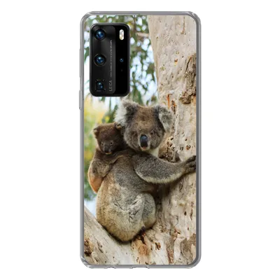 Produktbild von MuchoWow® Handyhülle Schutzhülle Hülle für Huawei P40 Pro Koalas - Kind - Baum - Kinder - Junge - Mädchen Silikon Softcase Handy Hülle - Schutz