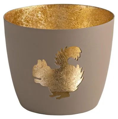 Immagine prodotto di Gift Company Madras Squirrel M lanterna, portacandele, ferro, pietra arenaria/oro, H 8,5 cm, 1101004029