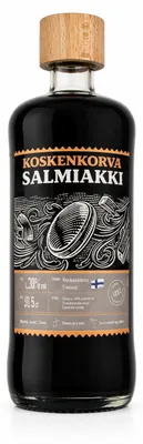 Produktbild von Koskenkorva Salmiakki Likör 0,5L – Finnischer Lakritzlikör mit 21% Vol.- [Enthält Sulfite]