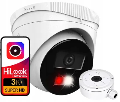 Produktbild von HiLook IPC-T260HA-LU 6MP PoE IP-Kamera mit Montagebox