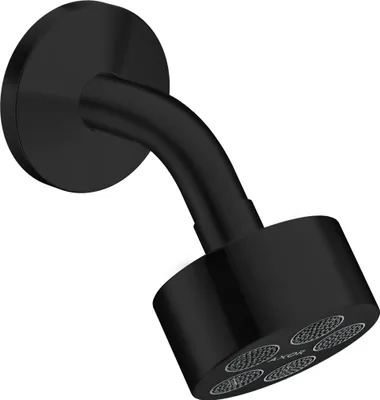 Image de Douche de tête AXOR One, 75 cm, 1 jet, technologie EcoSmart, avec bras de douche, finition noir mat