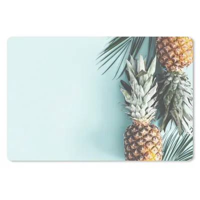 Produktbild von MuchoWow® Mauspad Mousepad Ananas - Blau - Sommer 27x18 cm - Mousepads - Maus Mat - Pad - Mausunterlage - Büroartikel - Desk Matten