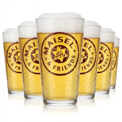 Produktbild von Maisel Weisse Biergläser Glas Willibecher Frankonia 0,3l braun satiniert