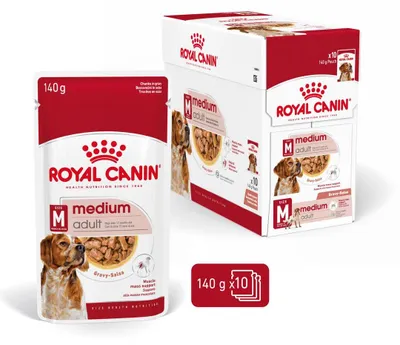 Obrázek produktu pro Royal Canin Medium Adult, Dospělý jedinec, Střední (11 - 25kg), Maso, 140 g
