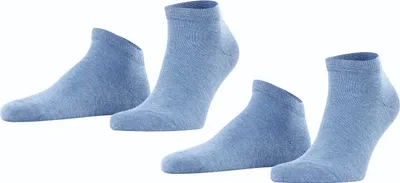 Produktbild von 2er Pack FALKE Happy Sneakersocken Herren light denim 47-50