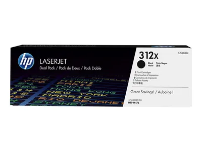 Produktbild von HP Toner CF 380 XD Doppelpack schwarz No. 312 X