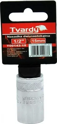 Obrázek produktu pro Nástrčná hlavice dvanáctihranná 1/2" 15 mm TVARDY