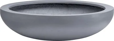 Immagine prodotto di Vaso decorativo PLANA in fibra di vetro, grigio cemento, 43x11 cm