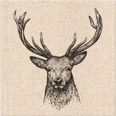 Image de Serviettes 33x33 cm - Deer