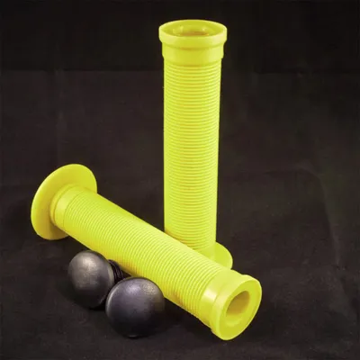 Immagine prodotto di Manopole per BMX e monopattini acrobatici danneggiate, 146 mm x 22,2 mm, set di manopole in gomma per manubrio (destra e sinistra) (gialle)