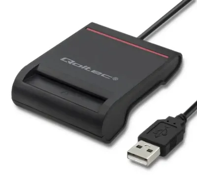 Produktbild von Qoltec 50642, USB, Schwarz, Access, Fehler, 0,9 m, USB 2.0, Windows XP SP3, Vista, 7/8/10. Mac OS10.5 and above