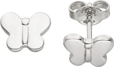Produktbild von Ohrstecker für Kinder Ohrringe Schmetterling aus 925 Sterlingsilber, rhodiniert