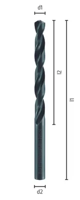 Produktbild von ALPEN 0060101280100 HSS Spiralbohrer 12.8 mm Gesamtlänge 151 mm DIN 338 5 St.