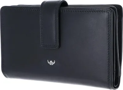 Zdjęcie produktu dla Portfel skórzany Golden Head Polo RFID Protect Portfel damski 2800 Czarny