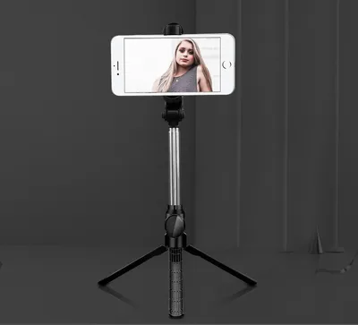 Produktbild von Xt10 Selfie Stick Wireless Bluetooth Stativ mit Fernbedienung Monopod Shutter XT10 Stick-Black