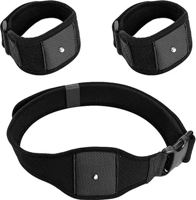 Obrázek produktu pro Sada náramků pro VR trackery, vhodná pro motion capture a VR aplikace, černá, pro trackery HTC Vive.