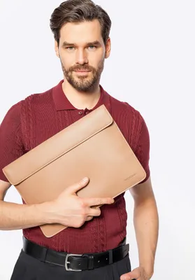 Immagine prodotto di Borsa da uomo Wittchen per laptop (13 pollici) in Pelle finta, beige