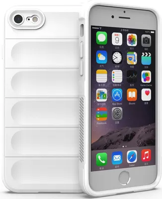 Immagine prodotto di custodia iPhone SE 2022, Custodia protettiva in silicone TPU morbido antiurto per iPhone SE 2022/SE 2020/8/7 Bianco