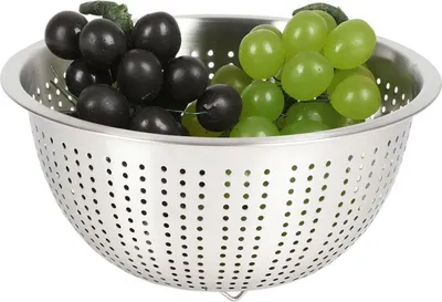 Produktbild von BURI Edelstahl Sieb Durchschlag Seiher Abtropfsieb Küchensieb Nudelsieb Salatsieb Ø24