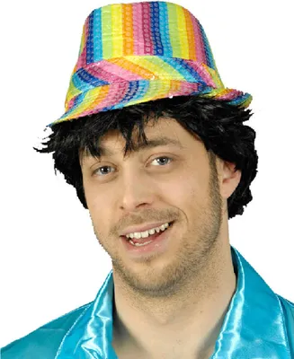 Produktbild von K10250916 bunt-regenbogenfarben Damen Herren Paillettenhut