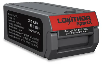 Produktbild von Lokithor LIPOX Batterie für ApartX Starthilfe 12V 4000A
