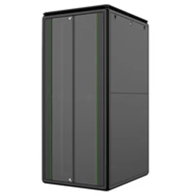 Produktbild von LOGON RDL36U81BL, Freistehendes Gestell, 36U, 600 kg, Sperrschloss, Verstellbare Füße, Verbessertes Kabelmanagement