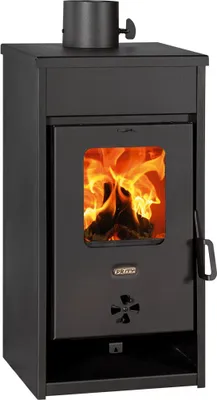 Image de Prity Poêle à Bois KOP D 8,7 kW Poêle de Chauffage avec Bûcher Compact Anthracite