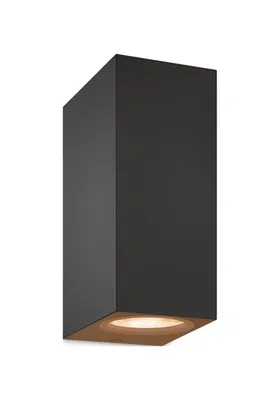 Produktbild von WiZ Up-und-Down-Wandleuchte, Wi-Fi/Bluetooth, Schwarz, Wi-Fi 4 (802.11n), 802.11b, 802.11g, LED, Metall, GU10