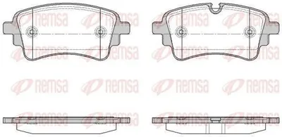 Produktbild von REMSA 1669.10 Bremsbeläge Satz Hinten Bremsklötze für AUDI A6 Avant (4A5, C8) A5 Sportback (F5A) Q5 (FYB) Q7 (4MB) A4 B9 Limousine (8W2, 8WC)
