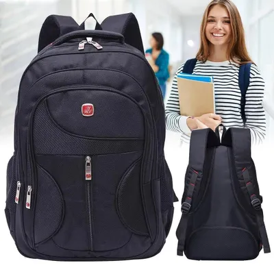 Produktbild von 15,6" zoll Laptop Rucksack Wasserdicht Herren Damen Arbeit Freizeit Schulrucksac