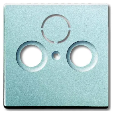 Produktbild von Busch-Jaeger 1743-83, Aluminium, konventionell, Busch-Jaeger, 0230-0-0250, SAT + TV + Radio, 63 mm