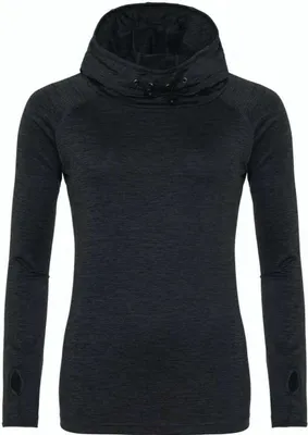 Produktbild von Just Cool JC038 | Damen Girlie Cool Cowl Neck Top - Farbe: Black Slate Melange - Größe: M