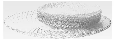 Produktbild von Dessertteller Set aus Glas, 7-teilig, Kuchenteller und Frühstücksteller 15,5 cm mit Tortenplatte 25 cm