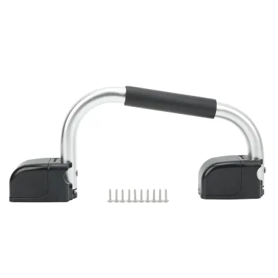 Image de Poignée de porte pliante avec poignée EVA, ferrures de porte en alliage d'aluminium pour caravanes, camping-cars et remorques