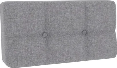 Produktbild von Palettenkissen, Palettenauflagen Sitzkissen Rückenlehne Gesteppt PFG (Eckkissen 60x40, Grau)