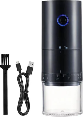 Immagine prodotto di Macinacaffè elettrico in Vetroceramica, portatile, silenzioso e automatico, ricaricabile tramite USB, con diversi livelli di macinatura.