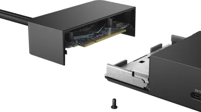 Produktbild von Dell WD19 - Kabelgebunden - USB 3.2 Gen 1 (3.1 Gen 1) Type-C - 2.0b - USB Typ-C - 10,100,1000 Mbit/s - Schwarz