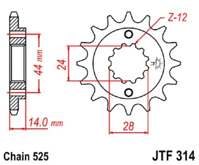 Obrázek produktu pro Ritzel 15Z 525