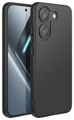 Image de Avizar, coque pour Xiaomi Poco X8 Pro, finition mate en silicone souple, noir