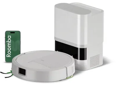 Produktbild von Saugroboter iRobot Roomba 115 Combo 115AE mit automatischer Entleerungsstation, LiDAR-Navigation, 15.000 Pa Saugkraft, weiß