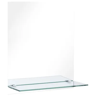 Zdjęcie produktu dla vidaXL Lustro ścienne z półką 20×40 cm szkło hartowane