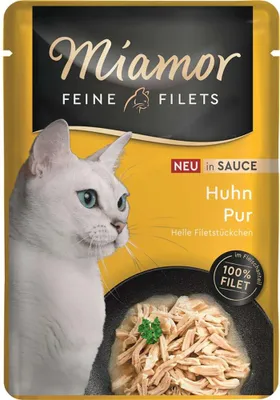 Produktbild von Miamor - Feine Filets Pouch 24x100g  |  Huhn in Sauce