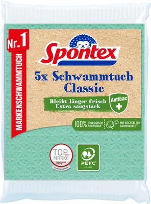 Produktbild von Spontex, Classic, Wischtücher, 5 Stück