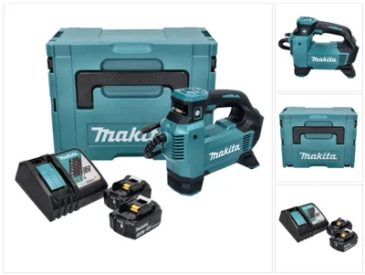 Zdjęcie produktu dla Kompresor akumulatorowy Makita DMP 181 RFJ 18 V 11,1 bar + 2x akumulator 3,0 Ah + ładowarka + Makpac