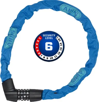 Obrázek produktu pro Abus Tresor 1385/75 Neon Blue Řetěz-Zámek