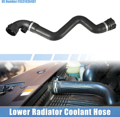 Image de Tuyau De Liquide De refroidissements De Radiateur De Remplacement N°11531436407 pour BMW 316Ci 2000-2005 En Caoutchouc Noir