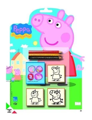 Produktbild von Świnka Peppa - pieczątki blister shaped 3szt